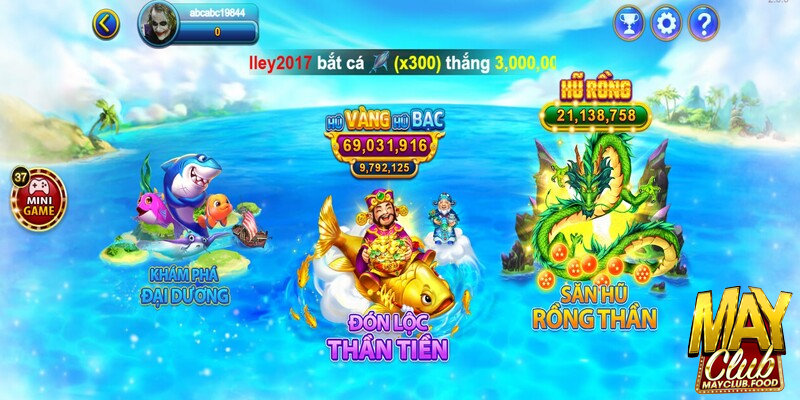 Luật chơi Bắn Cá Mayclub khi chọn cược và đạn