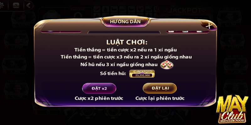 Luật chơi bầu cua Mayclub vẫn dựa trên nguyên tắc cơ bản của trò bầu cua truyền thống