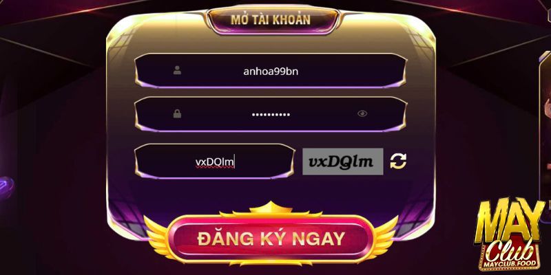 Đăng ký tài khoản tại cổng game