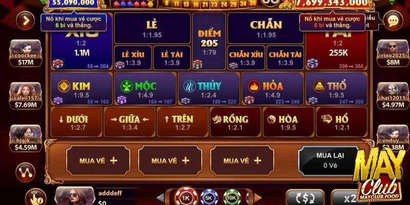 Cách chơi keno Mayclub