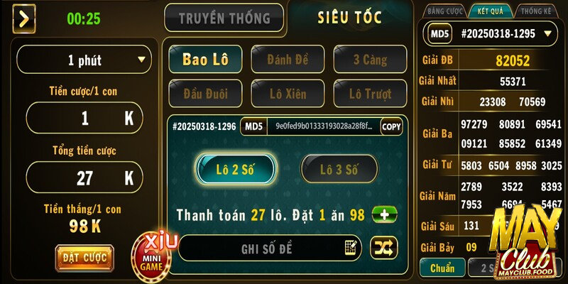 Hướng dẫn cách chơi Lô đề online tại Mayclub đơn giản