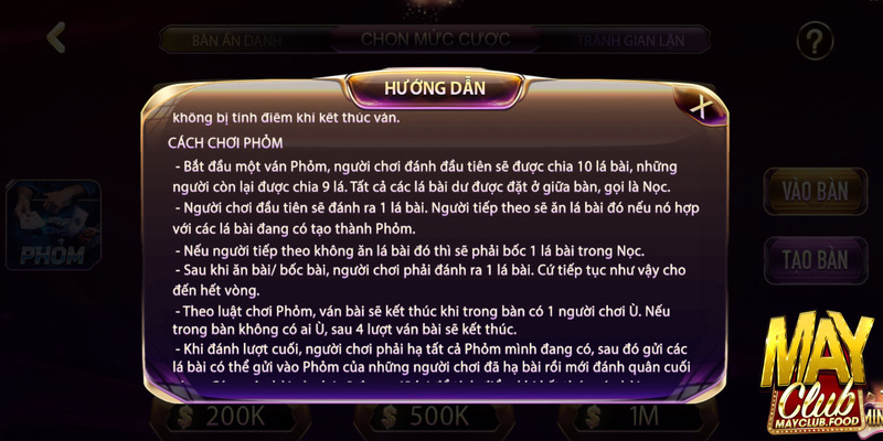 Để tham gia chơi Phỏm Mayclub thì người chơi cần đăng ký tài khoản