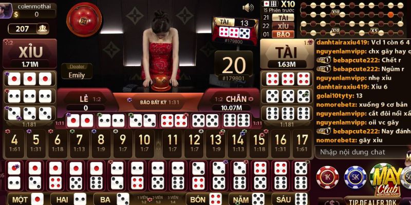 Bật mí luật chơi Sicbo Mayclub chi tiết nhất