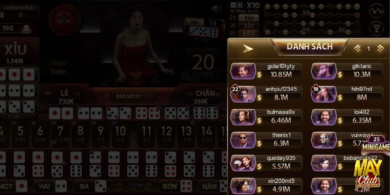 Hướng dẫn cách chơi Sicbo tại Mayclub cho tân game thủ