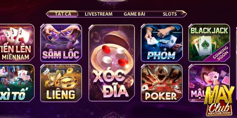 Xóc đĩa online tại Mayclub